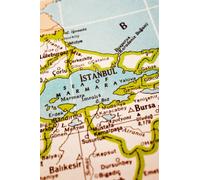 Istanbul Turkey Map Notebook: Blank Lined Paper