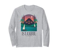Istanbul Turkey Sailing Boat Turkish Souvenir Gift Long Sleeve T-Shirt