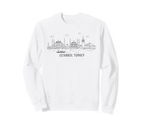 Istanbul Turkey Skyline Cityscape Art Travel Souvenir Sweatshirt