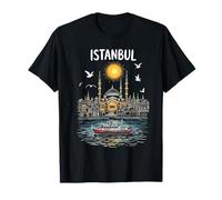 Istanbul Turkey Skyline Sunset Cityscape Türkiye Souvenir T-Shirt