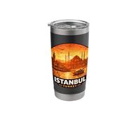 Istanbul Turkey Sunset Skyline Design Stainless Steel Insulated Tumbler