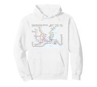 Istanbul Turkey Train Railway - Souvenir Route Diagram Map Pullover Hoodie
