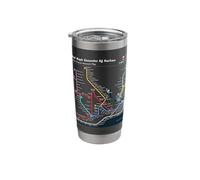 Istanbul Turkey Train Railway - Souvenir Route Diagram Map Stainless Steel Insulated Tumbler