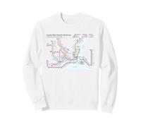 Istanbul Turkey Train Railway - Souvenir Route Diagram Map Sweatshirt