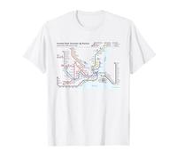 Istanbul Turkey Train Railway - Souvenir Route Diagram Map T-Shirt