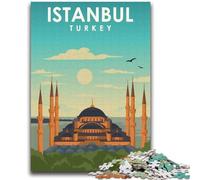 Istanbul Turkey Travel Art Jigsaw Puzzles for Teenagers, Toys Educational Games Stress Relieving Wishlist with Santa Claus 2000pcs(70x100cm)
