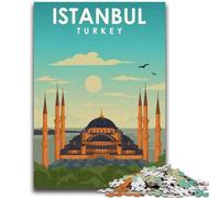 Istanbul Turkey Travel Art Jigsaws Puzzles 1000 Pieces for Teenagers Gifts, Family Game Stress Reliever Difficult Challenge Great Gifts And Toys 1000pcs(50x75cm)