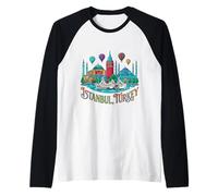 Istanbul Turkey Travel Souvenir City Gift Raglan Baseball Tee