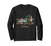 Istanbul Turkey Travel Souvenir City Landmark Gift Long Sleeve T-Shirt