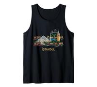Istanbul Turkey Travel Souvenir City Landmark Gift Tank Top