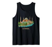 Istanbul Turkey Travel Souvenir City Landmark Gift Tank Top