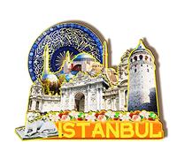Istanbul Turkey Wooden Magnet 3D Fridge Magnets Travel Collectible Souvenirs Decorations Handmade Crafts-2