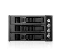 ISTAR BPU-230HD-BLACK 2x 5.25" to 3x 3.5" 2.5" 12Gb/s HDD SSD Hot-swap Rack