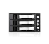 ISTAR BPU-230HD-SILVER 2x 5.25" to 3x 3.5" 2.5" 12Gb/s HDD SSD Hot-swap Rack