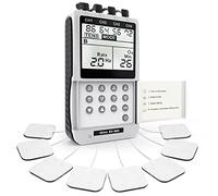 iSTIM EV-805 TENS EMS 4 Channel Combo Machine - Muscle Stimulator for Strengthening, Back Pain & Joint Pain Relief & Drug-Free Management - with 16 Self-Adhesive Electrode Pads (AA Powered)