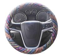 ISTN 2018 Large Ethnic Style Coarse Flax Cloth Automotive Steering Wheel Cover Anti Slip Sweat Absorption Auto Car Wrap Cover