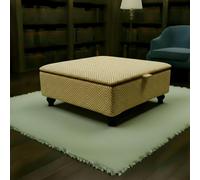 ISTOOLS Bespoke Upholstered Square Bench - Multi-Toned Designer Pattern, Deep Storage & Handcrafted UK Quality - 30 x 20 Inches (76 x 51cm)