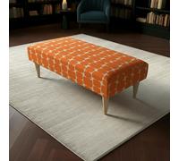 ISTOOLS Contemporary Entrance Bench for Stylish Flats - Premium Stitched Lid Ottoman Bench (Non-Storage) - 50 x 40 Inches (127 x 102cm)