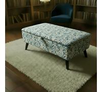 ISTOOLS Handcrafted UK Ottoman Bench | Solid Wood Storage & Designer Pattern Seating - 30 x 20 Inches (76 x 51cm)