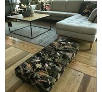 ISTOOLS Large Flat Top Tufted Footstool UK Craftsmanship non-storage bec - CHOOSE YOUR SIZE : 40 x 30 Inches (102 x 76cm)