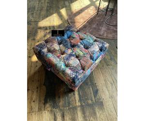 ISTOOLS Premium Handmade Damask Multicolour Storage Ottoman Bench - UK Storage Seat & Coffee Table - 38 x 18 Inches (97 x 46cm)