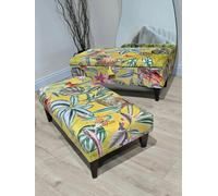 ISTOOLS Zen Ottoman Footstool Pouffe - Coffee Table Bench & Extra Seating UK - 43 x 43 Inches (110 x 110cm)