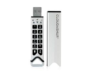 iStorage CloudAshur Hardware Security Module - Password Protected, Dust and Water Resistant, Portable, Military Grade Hardware Encryption - 5 Factor Authentication IS-EM-CA-256