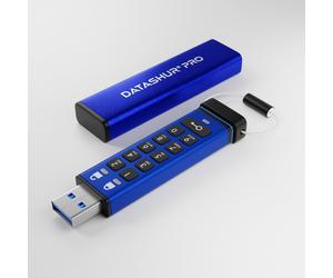 iStorage datAshur PRO 64 GB | Secure Flash Drive | FIPS 140-2 Level 3 Certified| NLNCSA DEP-V Certified | NATO Restricted Certified |AES-XTS 256-bit Hardware Encryption | PIN protected | Dust/Water Re