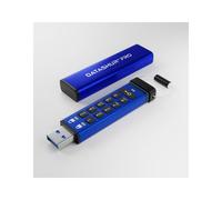 iStorage datAshur Pro 64GB USB 3.0 Flash Stick Pen Memory Drive - Blue