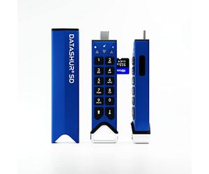 iStorage datAshur SD 128GB Encrypted USB flash drive with removable iStorage microSD Cards | password protected | secure collaboration | FIPS compliant
