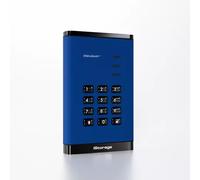 iStorage diskAshur 2TB Blue | Secure Portable Hard Drive | FIPS 140-3 Level 3 Complaint |Common Criteria EAL 5+ | PIN protected | AES-XTS 256-bit hardware encryption | GDPR TAA Compliant | Dust/Water 
