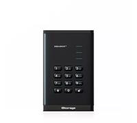iStorage diskAshur 5 TB Black | Secure Portable Hard Drive | FIPS 140-3 Level 3 Complaint |Common Criteria EAL 5+ | PIN protected | AES-XTS 256-bit hardware encryption | GDPR TAA Compliant | Dust/Wate