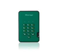 iStorage diskAshur HDD 3TB Green | Secure Portable Hard Drive |AES-XTS 256-bit Hardware Encryption | PIN protected | OS & Platform Independent | TAA Compliant |Brute force hack defence | Dust/Water Re