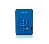 iStorage diskAshur² SSD 128GB Blue | Secure Portable Solid State Drive |AES-XTS 256-bit Hardware Encryption | PIN protected | OS & Platform Independent | TAA Compliant |Brute force hack defence | Dust