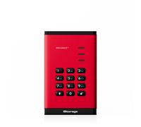 iStorage diskAshur³ SSD 4TB Red | Secure Portable Solid State Drive | FIPS 140-3 Level 3 Complaint |Common Criteria EAL 5+ | PIN protected | AES-XTS 256-bit hardware encryption | GDPR, TAA Compliant |