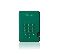 iStorage diskAshur² HDD 2TB Green | Secure Portable Hard Drive |AES-XT