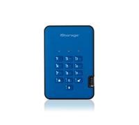 iStorage diskAshur2 256-bit 8TB USB 3.1 secure encrypted solid-state drive - Blu