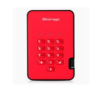 iStorage diskAshur2 2TB Secure Encrypted Hard Drive 256-bit USB 3.2 Red