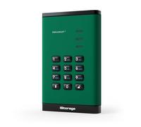 iStorage diskAshur3 HDD 2TB Green - Secure portable hard drive - Password protected - Dust & water resistant - Hardware Encryption