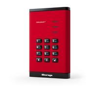 iStorage diskAshur³ HDD 2TB Red | Secure Portable Hard Drive | FIPS 140-3 Level 3 Complaint |Common Criteria EAL 5+ | PIN protected | AES-XTS 256-bit hardware encryption | GDPR, TAA Compliant | Dust/W