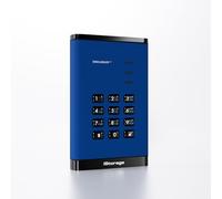 iStorage diskAshur³ 4TB Blue | Secure Portable Hard Drive | FIPS 140-3 Level 3 Complaint |Common Criteria EAL 5+ | PIN protected | AES-XTS 256-bit hardware encryption | GDPR, TAA Compliant | Dust/Wate