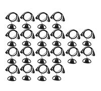 ISTOVO (10 Pack 2Pin Advanced D Shape Clip-Ear Ptt Headset Earpiece Mic 2 Way Radios Gp88S Gp300 Gp68 Gp2000