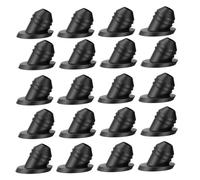 ISTOVO 100PCS 30 Degree Cable Railing Rubber Grommets for 1/8in 5/32in 3/16in Cables Metal Cable Railing Posts, Sleeves Grommet