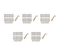 ISTOVO 100x Tuning Pin Nails and 100Pcs Rivets,with L-Shape Tuning Wrench,for Lyre Harp Small Harp Musical Stringed Instrument