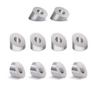 ISTOVO 10Pack 30 Degree Stainless Steel Angle Beveled Washer,1/4 Inch/6.6mm 30 Degree Washer for Cable Railing Kit