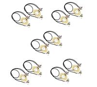 ISTOVO 10Pcs 50MM Guitar Pickup Piezo Transducer Prewired Amplifier with 6.35MM Output Jack for Ukulele Guitar