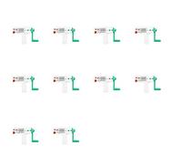 ISTOVO 10X Kids Hand Crank Generator 6.3V 0.2A Electricity Generator Emergency Power Supply Mechanical Dynamo for Kids Science