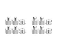 ISTOVO 12 Pcs Mic Thread Adapter Set 5/8 Female to 3/8 Male and 3/8 Female to 5/8 Male Adapter Thread