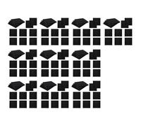 ISTOVO 120 Pack Self-Adhesive Acoustic Panels, Sound Proof Foam Panels, High Density Soundproofing Wall Panels for Home(Black)