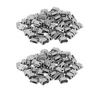 ISTOVO 120Pcs Micro-USB Type B Female 5 Pin SMT Placement SMD DIP Socket Connector